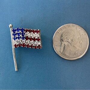 🇺🇸Crystal American flag pin